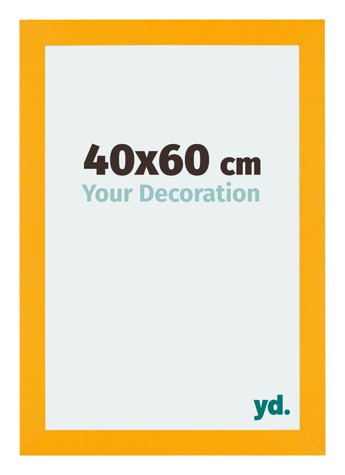 Mura MDF Cadre Photo 40x60cm Jaune De Face Mesure | Yourdecoration.fr