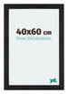 Mura MDF Cadre Photo 40x60cm Noir Grain De Bois De Face Mesure | Yourdecoration.fr