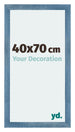 Mura MDF Cadre Photo 40x70cm Bleu Brillant Geveegd De Face Mesure | Yourdecoration.fr