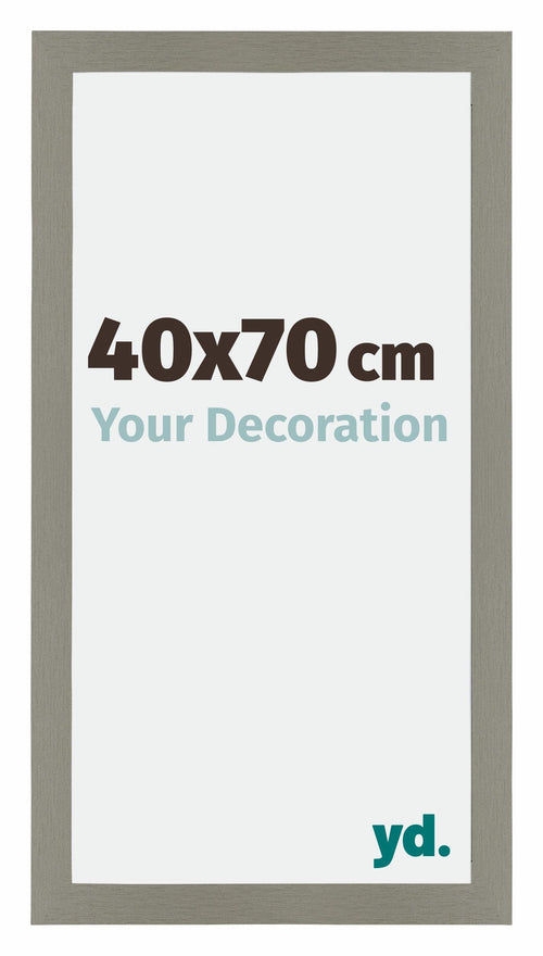 Mura MDF Cadre Photo 40x70cm Gris De Face Mesure | Yourdecoration.fr