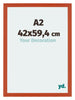 Mura MDF Cadre Photo 42x59 4cm A2 Orange De Face Mesure | Yourdecoration.fr