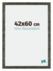 Mura MDF Cadre Photo 42x60cm Bleu Or Mélangé De Face Mesure | Yourdecoration.fr