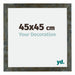 Mura MDF Cadre Photo 45x45cm Bleu Or Mélangé De Face Mesure | Yourdecoration.fr