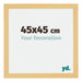 Mura MDF Cadre Photo 45x45cm Hêtre Décor De Face Mesure | Yourdecoration.fr