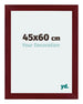 Mura MDF Cadre Photo 45x60cm Bordeaux Balayé De Face Mesure | Yourdecoration.fr