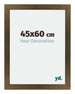 Mura MDF Cadre Photo 45x60cm Bronze Décor De Face Mesure | Yourdecoration.fr