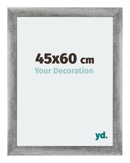 Mura MDF Cadre Photo 45x60cm Gris Balayé De Face Mesure | Yourdecoration.fr