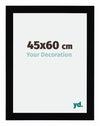 Mura MDF Cadre Photo 45x60cm Noir Brillant De Face Mesure | Yourdecoration.fr