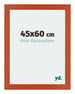 Mura MDF Cadre Photo 45x60cm Orange De Face Mesure | Yourdecoration.fr