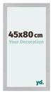 Mura MDF Cadre Photo 45x80cm Argent Mat De Face Mesure | Yourdecoration.fr