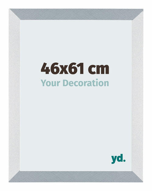 Mura MDF Cadre Photo 46x61cm Aluminium Brossé De Face Mesure | Yourdecoration.fr