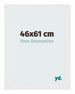 Mura MDF Cadre Photo 46x61cm Blanc Brillant De Face Mesure | Yourdecoration.fr