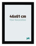 Mura MDF Cadre Photo 46x61cm Noir Brillant De Face Mesure | Yourdecoration.fr