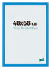 Mura MDF Cadre Photo 48x68cm Bleu Brillant De Face Mesure | Yourdecoration.fr