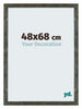 Mura MDF Cadre Photo 48x68cm Bleu Or Melange De Face Mesure | Yourdecoration.fr