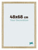 Mura MDF Cadre Photo 48x68cm Chene Sonoma De Face Mesure | Yourdecoration.fr