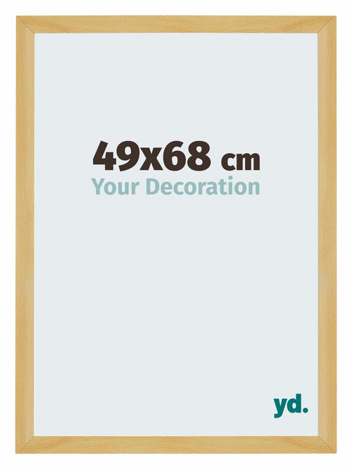 Mura MDF Cadre Photo 49x68cm Gris De Face Mesure | Yourdecoration.fr