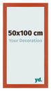 Mura MDF Cadre Photo 50x100cm Orange De Face Mesure | Yourdecoration.fr