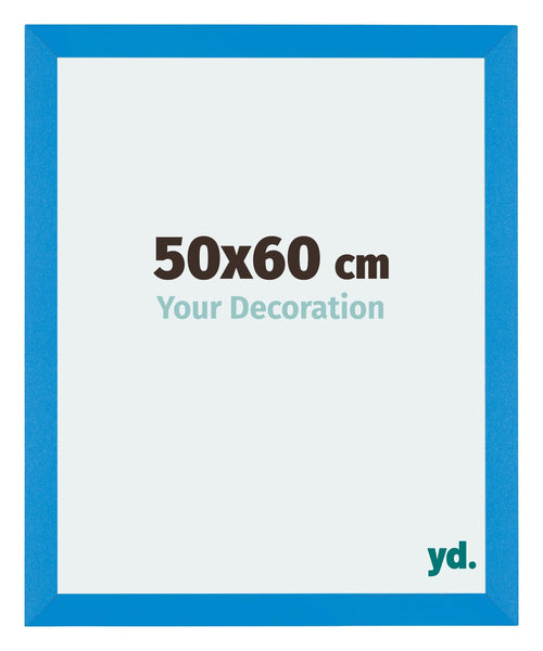 Mura MDF Cadre Photo 50x60cm Bleu Brillant De Face Mesure | Yourdecoration.fr