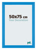 Mura MDF Cadre Photo 50x75cm Bleu Brillant De Face Mesure | Yourdecoration.fr