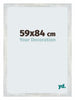 Mura MDF Cadre Photo 59x84cm Argent Brillant De Face Mesure | Yourdecoration.fr