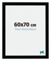 Mura MDF Cadre Photo 60x70cm Noir Brillant De Face Mesure | Yourdecoration.fr