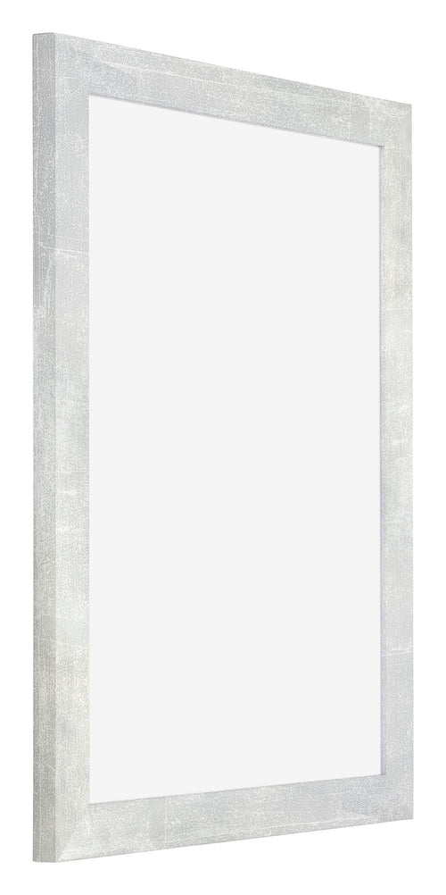 Mura MDF Cadre Photo 60x80cm Argent Brillant Vintage De Face Oblique | Yourdecoration.fr