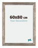 Mura MDF Cadre Photo 60x80cm Métal Vintage De Face Mesure | Yourdecoration.fr