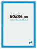 Mura MDF Cadre Photo 60x84cm Bleu Brillant De Face Mesure | Yourdecoration.fr