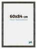 Mura MDF Cadre Photo 60x84cm Bleu Or Mélangé De Face Mesure | Yourdecoration.fr