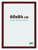 Mura MDF Cadre Photo 60x84cm Bordeaux Balayé De Face Mesure | Yourdecoration.fr