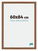 Mura MDF Cadre Photo 60x84cm Chêne Rustique De Face Mesure | Yourdecoration.fr