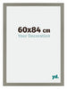 Mura MDF Cadre Photo 60x84cm Gris De Face Mesure | Yourdecoration.fr