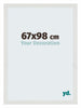 Mura MDF Cadre Photo 67x98cm Blanc Mat De Face Mesure | Yourdecoration.fr