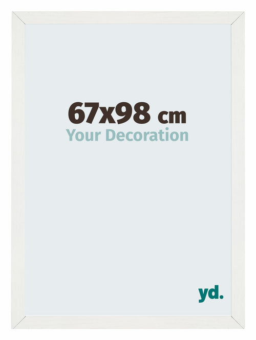 Mura MDF Cadre Photo 67x98cm Blanc Patine De Face Mesure | Yourdecoration.fr
