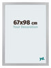 Mura MDF Cadre Photo 67x98cm Gris Patine De Face Mesure | Yourdecoration.fr