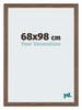 Mura MDF Cadre Photo 68x98cm Noyer Fonce De Face Mesure | Yourdecoration.fr