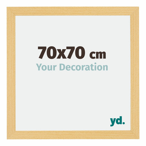 Mura MDF Cadre Photo 70x70cm Hêtre Décor De Face Mesure | Yourdecoration.fr