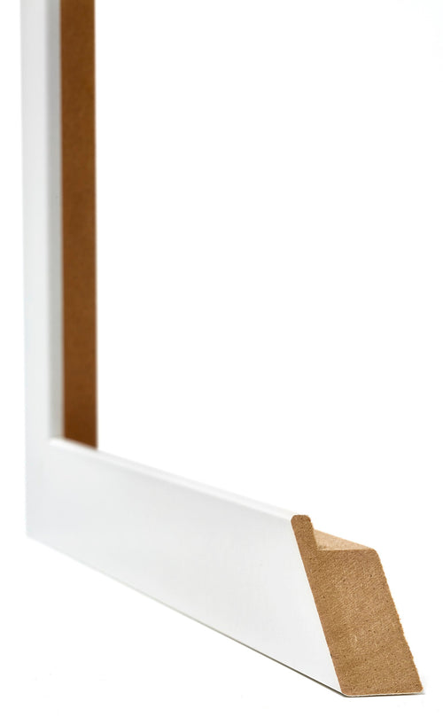 Mura MDF Cadre Photo 70x90cm Blanc Brillant Detail Intersection | Yourdecoration.fr