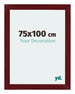 Mura MDF Cadre Photo 75x100cm Bordeaux Balayé De Face Mesure | Yourdecoration.fr