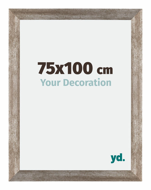 Mura MDF Cadre Photo 75x100cm Métal Vintage De Face Mesure | Yourdecoration.fr