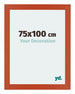 Mura MDF Cadre Photo 75x100cm Orange De Face Mesure | Yourdecoration.fr