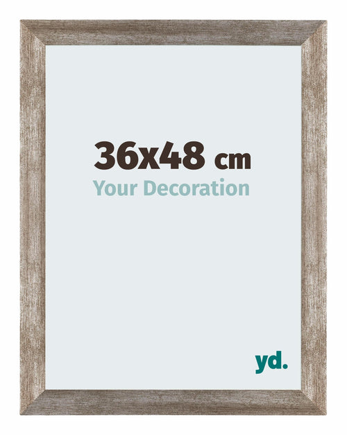 Mura MDF Cadre Photo 36x48cm Noyer De Face Mesure | Yourdecoration.fr