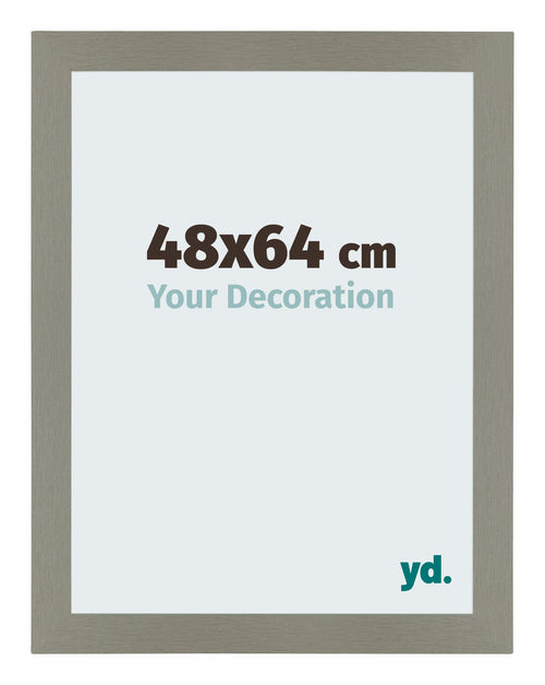 Mura MDF Cadre Photo 48x64cm Anthracite De Face Mesure | Yourdecoration.fr