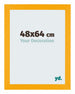 Mura MDF Cadre Photo 48x64cm Jaune De Face Mesure | Yourdecoration.fr