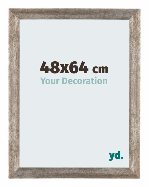 Mura MDF Cadre Photo 48x64cm Noyer De Face Mesure | Yourdecoration.fr