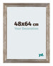 Mura MDF Cadre Photo 48x64cm Noyer De Face Mesure | Yourdecoration.fr