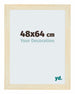 Mura MDF Cadre Photo 48x64cm Sable Patine De Face Mesure | Yourdecoration.fr