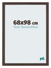 Mura MDF Cadre Photo 68x98cm Chene Fonce De Face Mesure | Yourdecoration.fr