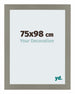 Mura MDF Cadre Photo 75x98cm Anthracite De Face Mesure | Yourdecoration.fr